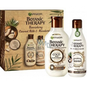 Garnier Botanic Therapy Coco Milk & Macadamia šampon na vlasy 250 ml + maska pro suché a hrubé vlasy 250 ml, kosmetická sada