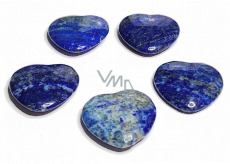 Lapis Lazuli Hmatka, léčivý drahokam ve tvaru srdce přírodní kámen 3 cm 1 kus, kámen harmonie