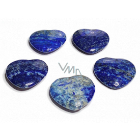 Lapis Lazuli Hmatka, léčivý drahokam ve tvaru srdce přírodní kámen 3 cm 1 kus, kámen harmonie