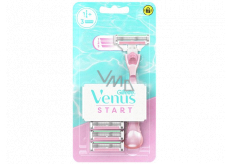 Gillette Venus Start holicí strojek + náhradní hlavice 3 kusy, pro ženy