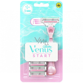 Gillette Venus Start holicí strojek + náhradní hlavice 3 kusy, pro ženy