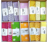 Ditipo Stuha látková Flora růžová s bílými puntíky 3 m x 25 mm