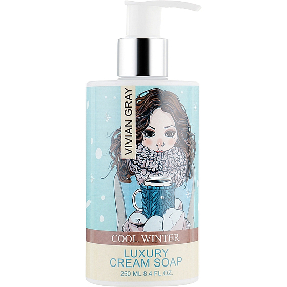 Vivian Gray Cool Winter luxusní tekuté mýdlo s dávkovačem 250 ml