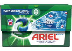 Ariel +Touch Of Lenor Fresh Air gelové kapsle na odstraňování skvrn 20 kusů