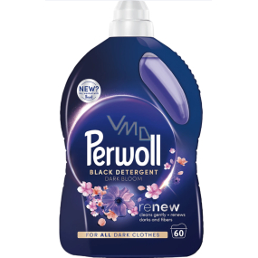 Perwoll Renew Black Detergent Dark Bloom prací gel na černé a tmavé oblečení 60 dávek 3 l