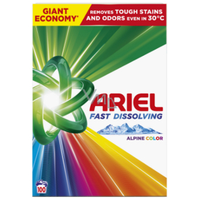 Ariel Fast Dissolving Color BOX prací prášek na barevné prádlo 100 dávek 5,5 kg