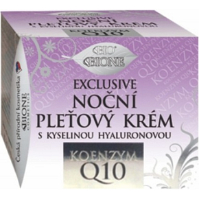 BIO BIONE EXCLUSIVE noční pleťový krém s kyselinou hyaluronovou Q10, 51 ml