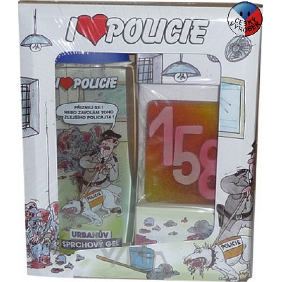 Bohemia Gifts Urbanova kosmetika Pro policajta sprchový gel 300 ml + mýdlo 35 g, kosmetická sada