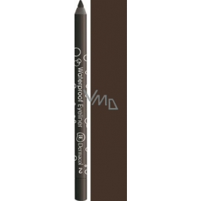 Dermacol Waterproof Eyeliner tužka na oči voděodolná 02 hnědá 1,4 g