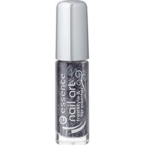 Essence Nail Art Freestyle lak na špičky nehtů 09 Mysterious Black 4 ml