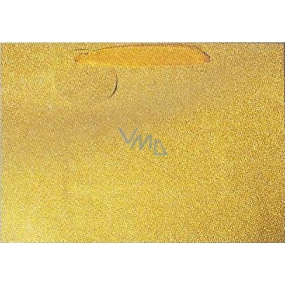 Nekupto Dárková papírová taška s glitry 18 x 23 x 10 cm Zlatá 033 01 QM