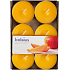 Bolsius Aromatic Maxi Exotic Mango s vůní manga vonné čajové svíčky 6 kusů, doba hoření 8 hodin