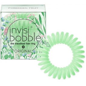Invisibobble Original Secret Garden Forbidden Fruit Gumička do vlasů zelená spirálová 3 kusy