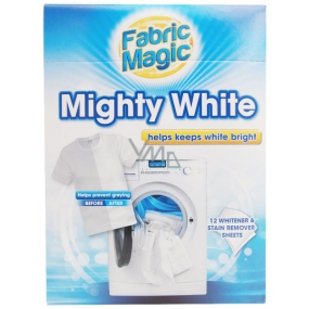 Fabric Magic Mighty White ubrousky do pračky k zachování bělosti prádla a odstranění skvrn 12 kusů