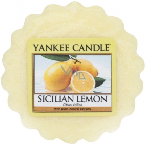 Yankee Candle Sicilian Lemon - Sicilský citrón vonný vosk do aromalampy 22 g
