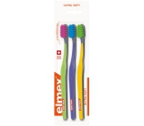 Elmex Swiss Made Ultra Soft ultra měkký zubní kartáček 3 kusy