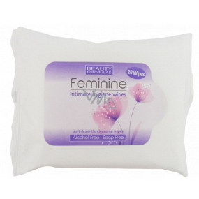 Beauty Formulas Feminine vlhčené ubrousky pro intimní hygienu 20 kusů