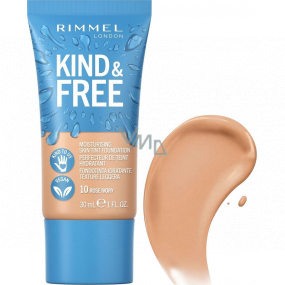 Rimmel London Kind & Free hydratační make-up 10 Rose Ivory 30 ml
