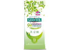 Sanytol 94% rostlinného původu dezinfekční univerzální čisticí utěrky 72 kusů