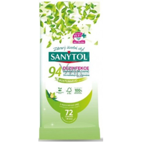 Sanytol 94% rostlinného původu dezinfekční univerzální čisticí utěrky 72 kusů
