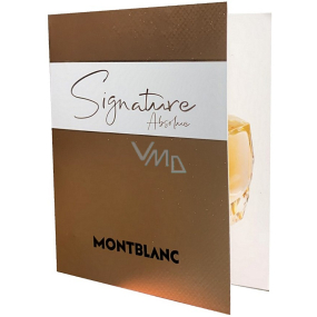 Montblanc Signature Absolue parfémovaná voda pro ženy 2 ml s rozprašovačem, odstřik