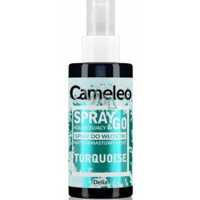 Delia Cosmetics Cameleo Spray & Go tónovací přeliv na vlasy Tyrkysový 150 ml