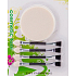 Moje Easy Paris aplikátor na oční stíny 4 kusy + labutěnka na pudr 5,5 cm