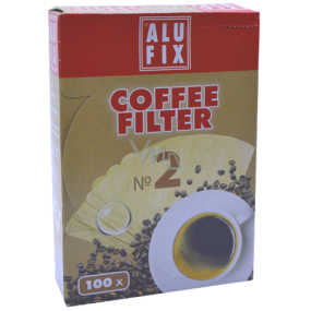 Alufix Coffee Filter kávové filtry 2 velikosti 100 kusů