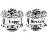 Charm Sterlingové stříbro 925 Veselé narozeniny, korálek na náramek narozeniny