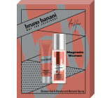 Bruno Banani Magnetic Woman parfémovaný deodorant sklo 75 ml + sprchový gel 50 ml, kosmetická sada pro ženy