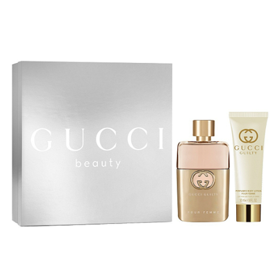 Gucci Guilty Pour Femme parfémovaná voda 50 ml + tělové mléko 50 ml, dárková sada pro ženy