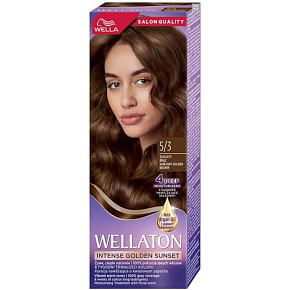Wella Wellaton Světle zlatohnědá krémová permanentní barva na vlasy 5/3