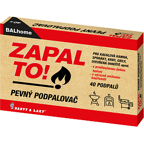 BALhome Zapal To, pevný podpalovač, 40 podpalů