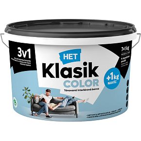 Het Klasik Color malířská barva, 0427 modrý nebeský, 7+1 kg Het Klasik Color malířská barva, 0427 modrý nebeský, 7+1 kg