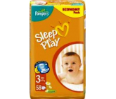 Pampers Sleep & Play 3 Midi 4 - 9 kg plenkové kalhotky 58 kusů