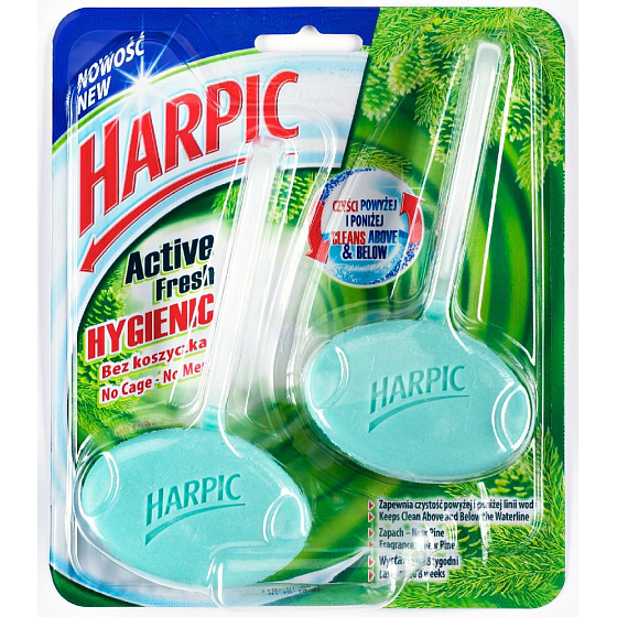 Harpic Vůně lesa Wc blok hygienický závěs 2 x 40 g