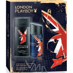 Playboy London deodorant sprej 150 ml + sprchový gel 250 ml, kosmetická sada