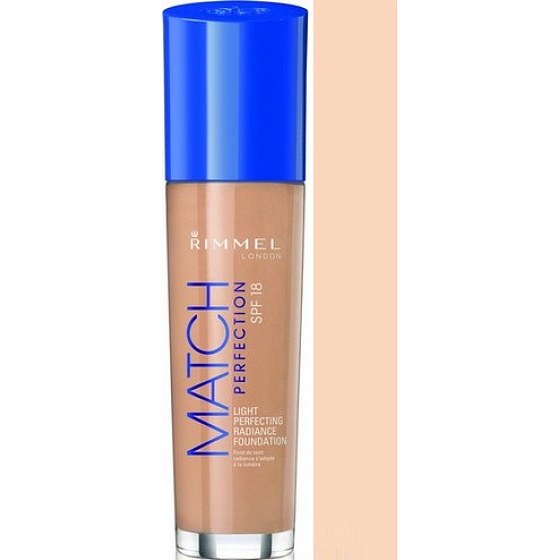 Rimmel London Match Perfection SPF18 make-up 100 Ivory 30 ml