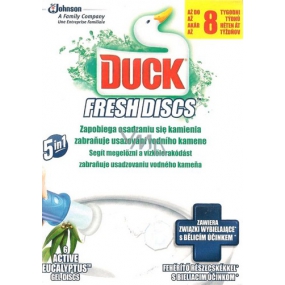 Duck Fresh Discs Active Eucalyptus WC gel pro hygienickou čistotu a svěžest toalety 36 ml