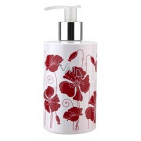 Vivian Gray Flowers Red Poppies luxusní tekuté mýdlo s dávkovačem 250 ml