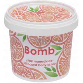Bomb Cosmetics Růžová marmeláda Přírodní sprchový tělový peeling 365 ml