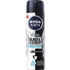 Nivea Men Invisible Black & White Fresh antiperspirant deodorant sprej 150 ml