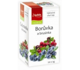 Apotheke Natur Borůvka a brusinka ovocný čaj 20 x 2 g