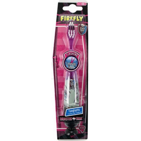 Mattel Monster High blikající měkký zubní kartáček pro děti s časovačem 1 minuty
