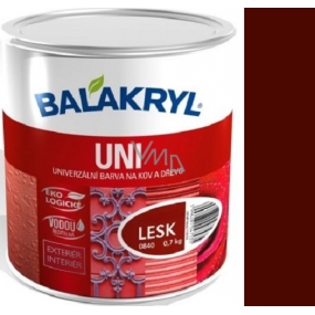 Balakryl Uni Lesk 0245 Tmavě hnědý univerzální barva na kov a dřevo 700 g