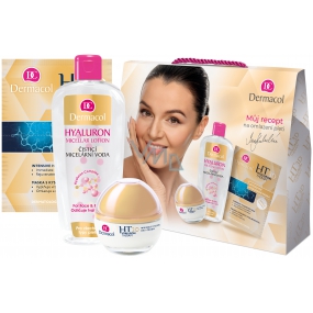 Dermacol Hyaluron Therapy 3D Denní krém 50 ml + Hyaluron micelární voda 400 ml + Hyaluron Therapy 3D Intensive hydratační maska 2 x 8 g, kosmetická sada