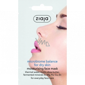 Ziaja Mikrobiome Balance zvlhčující pleťová maska pro suchou pleť 7 ml