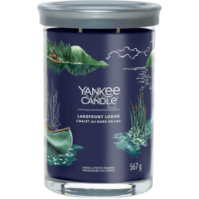 Yankee Candle Lakefront Lodge - Chata u jezera vonná svíčka Signature Tumbler velká sklo 2 knoty 567 g