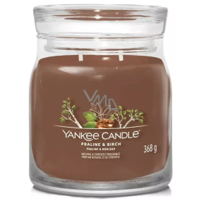 Yankee Candle Praline & Birch - Pralinka a bříza vonná svíčka Signature střední sklo 2 knoty 368 g