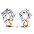 Charm Sterlingové stříbro 925 With You I’m Home – symbol lásky a domova, korálek na náramek rodina